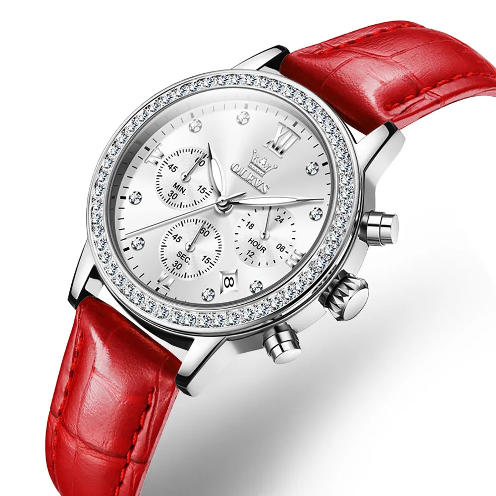 OLEVS 9933 Women's Diamond Quartz Watch