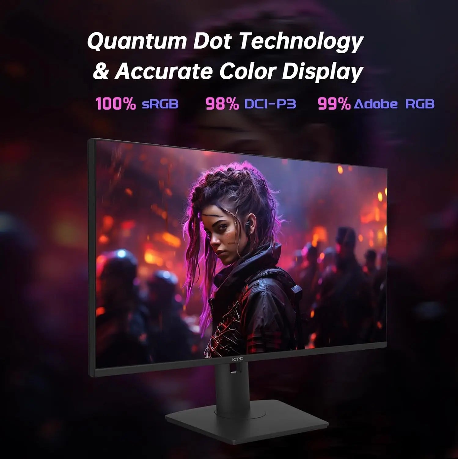 KTC 32" 4K Mini LED Monitor Fast IPS 144Hz HDR1000