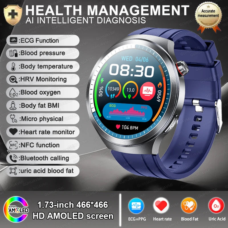 ECG+PPG Blood Lipid Smart Watch