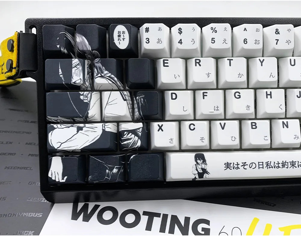 Chainsaw Man Anime PBT Keycaps for Mechanical Keyboard