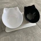 Non-Slip Double Pet Bowl with Stand – Cat & Dog Feeder