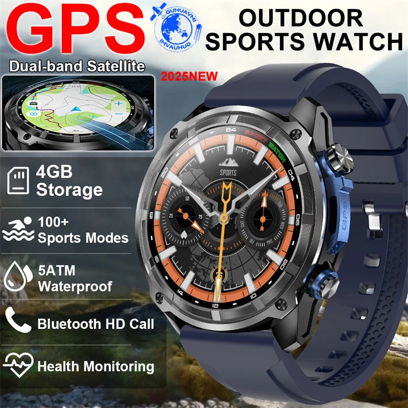 Military GPS Smart Watch – 860mAh
