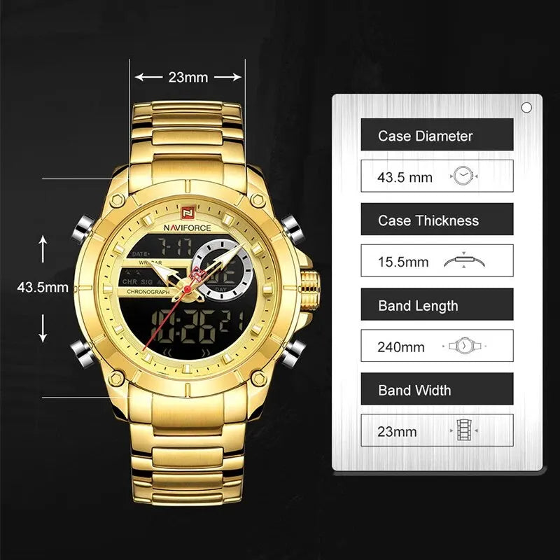 NAVIFORCE NF9163 Military Sports Watch for Men