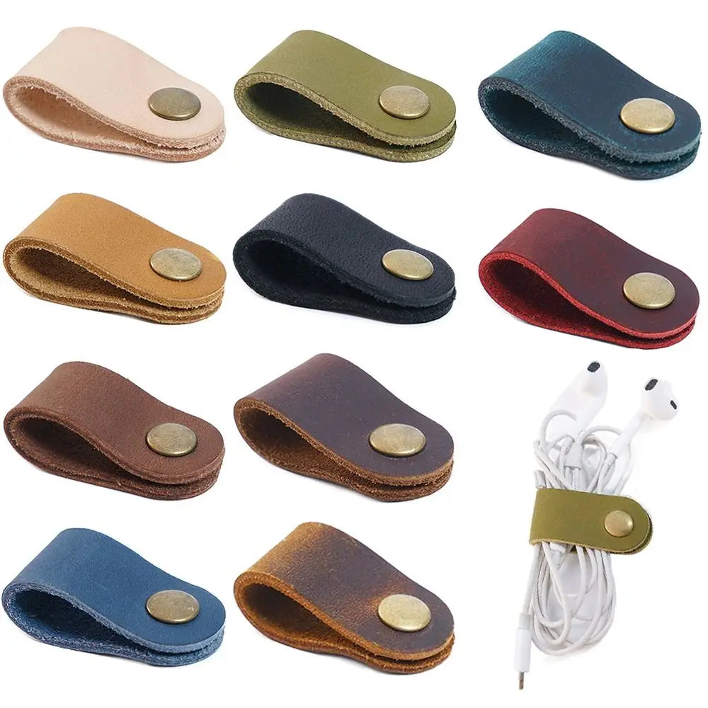 Leather Cord Organizer & Cable Winder
