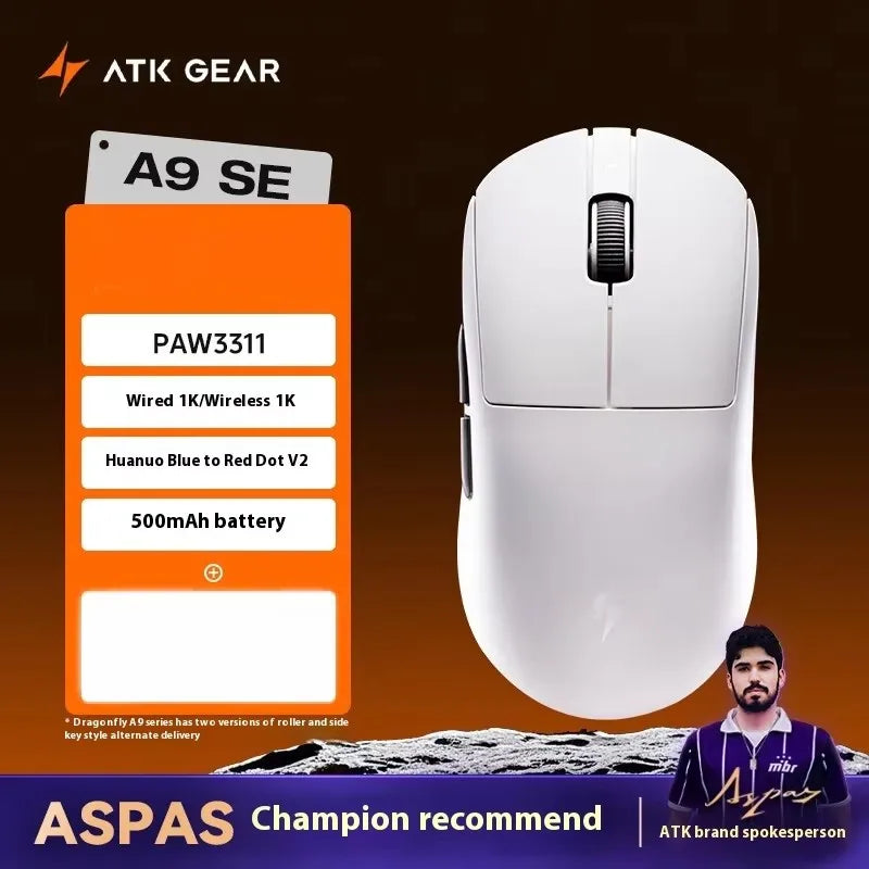 ATK DragonFly A9 Air Wireless Gaming Mouse 42000 DPI 8KHz