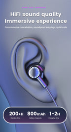 Wireless Neckband Earphones Bluetooth 5.3 LED Waterproof Magnetic