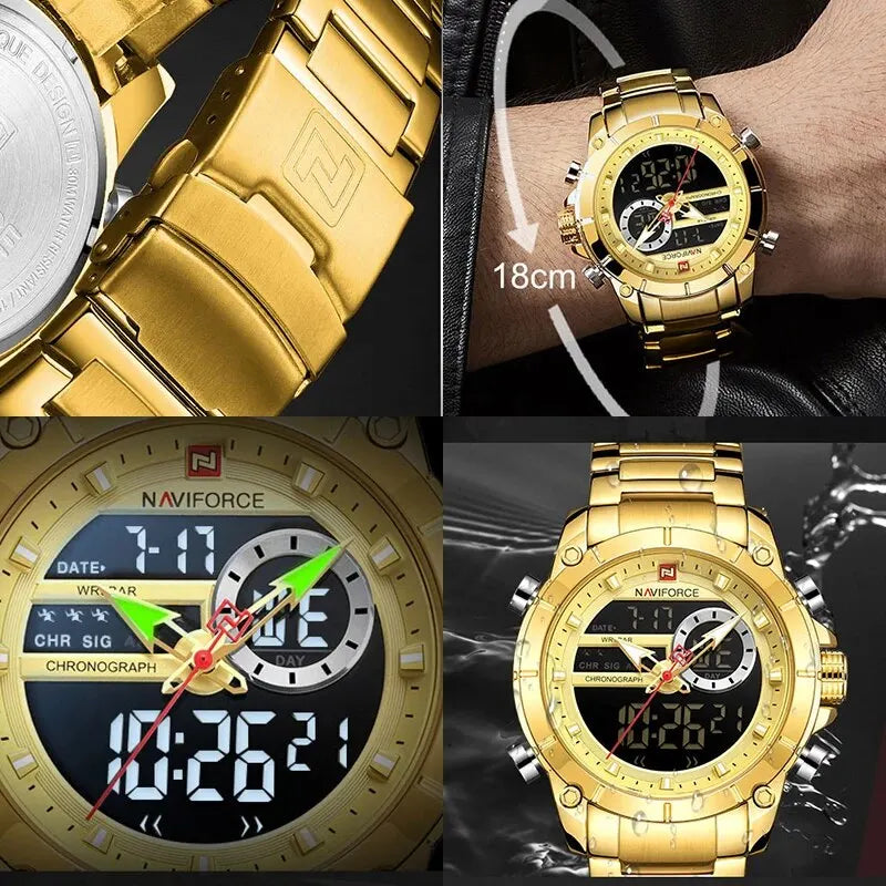 NAVIFORCE NF9163 Military Sports Watch for Men