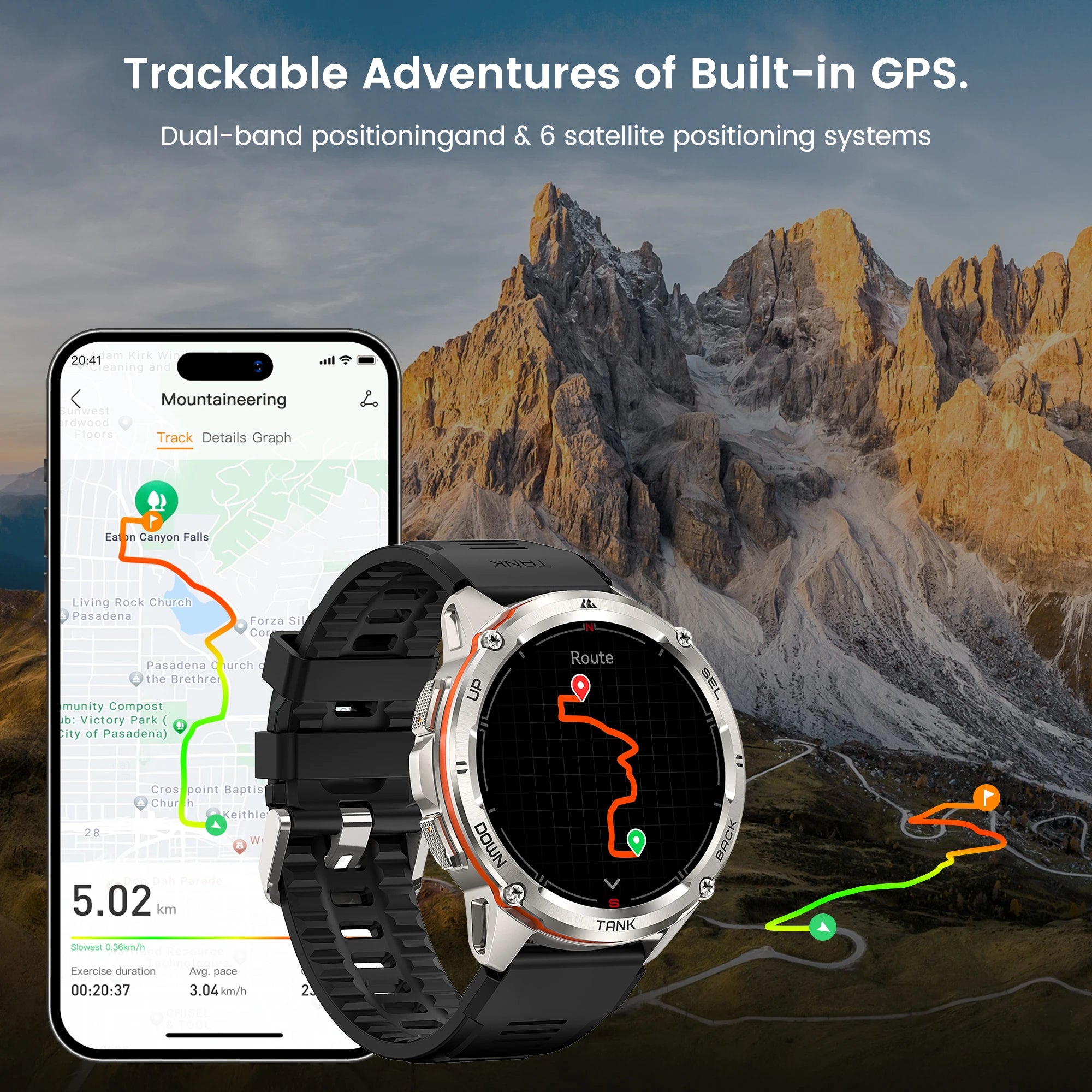 GPS Fitness Smart Watch – AMOLED
