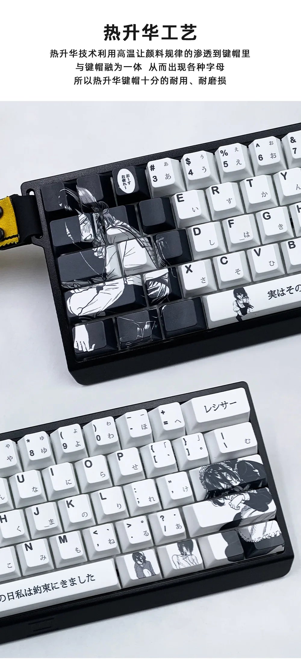 Chainsaw Man Anime PBT Keycaps for Mechanical Keyboard