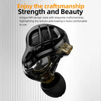 KZ ZAR 8-Driver Audiophile Earphones 1 Dynamic+7BA HiFi Soundstage Gaming/Monitor Headphones