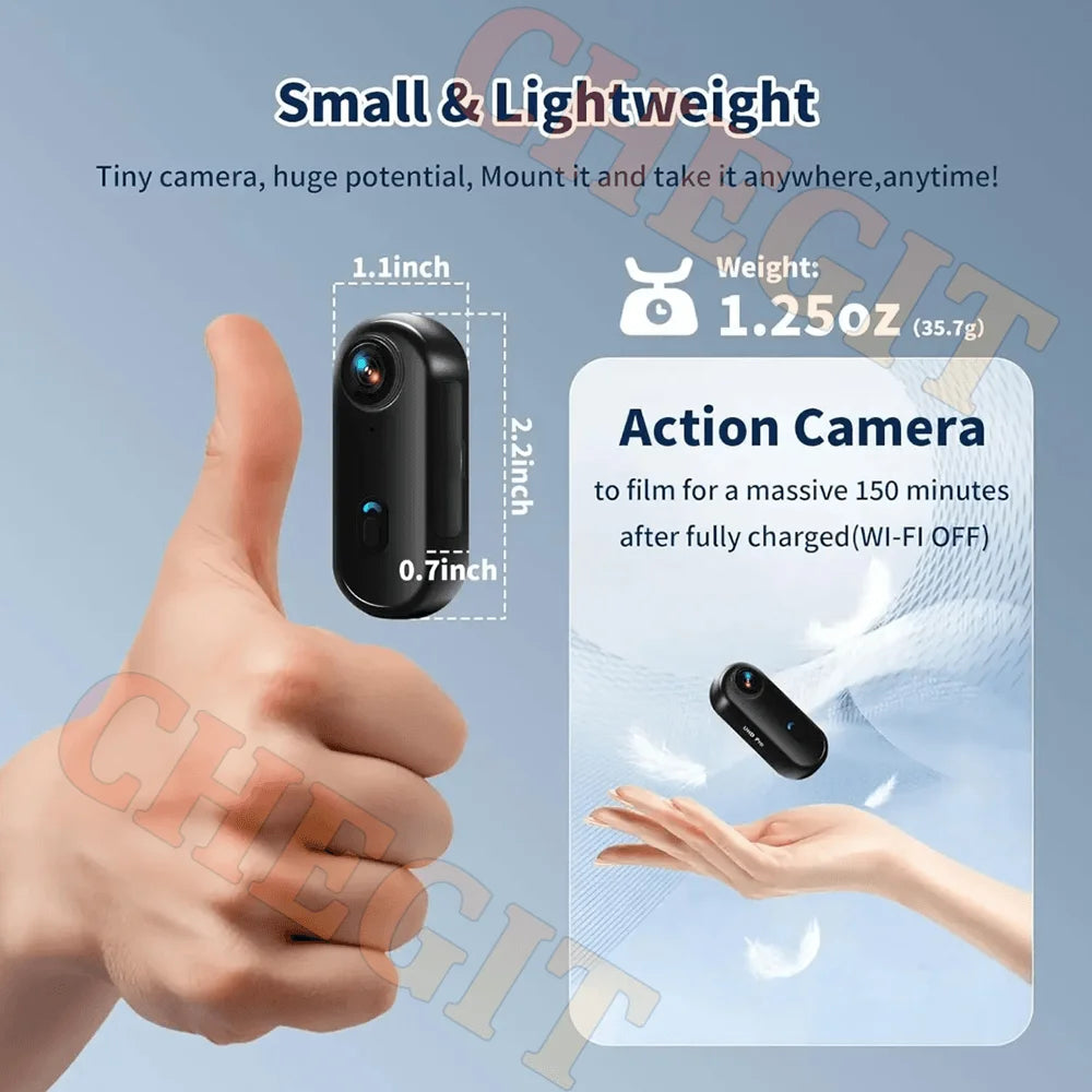 4K Mini WiFi Action Camera – Motorcycle, Bicycle & Body Cam