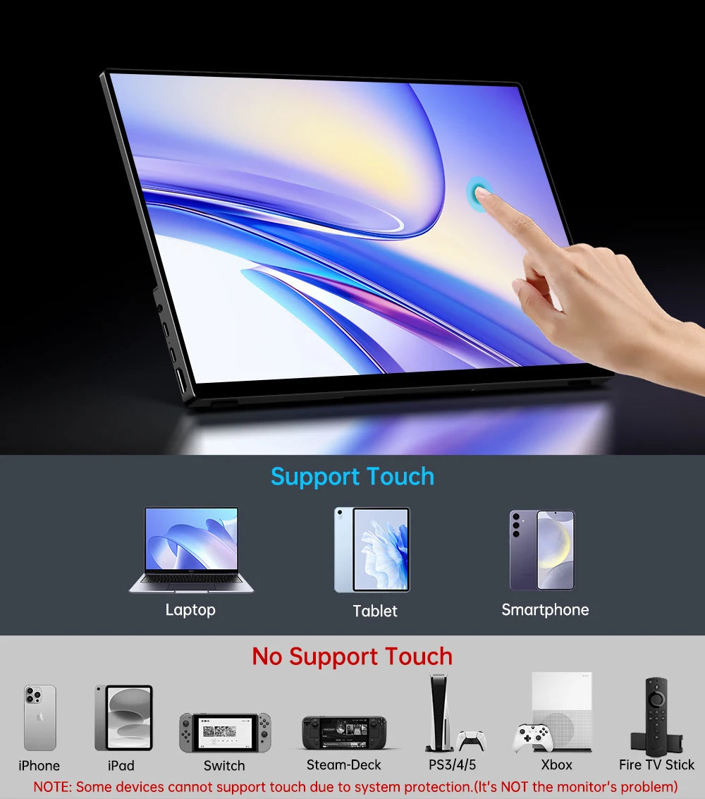14" 4K OLED Portable Touchscreen Monitor with Stylus