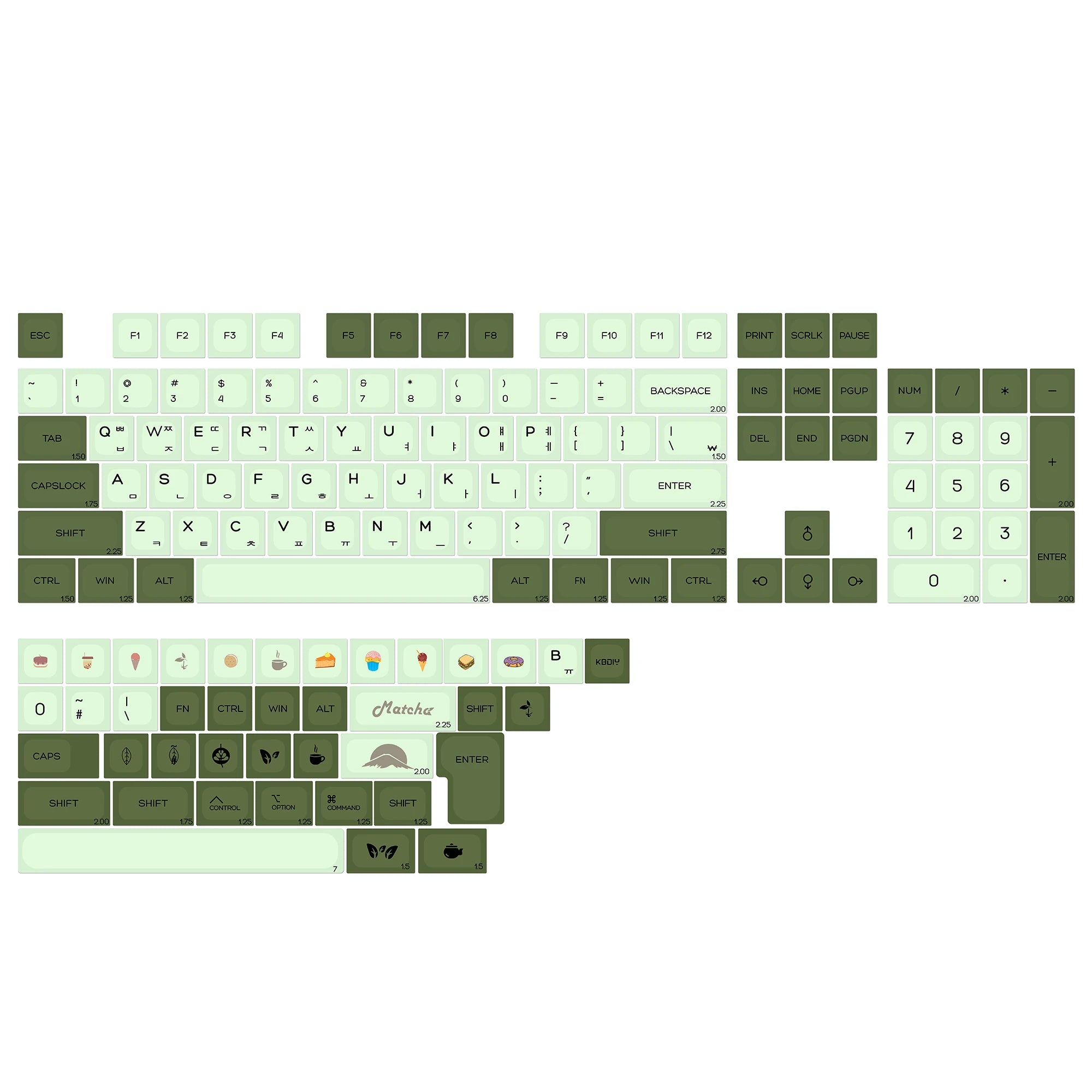 KBDiy Korean GMK Minimal KOA PBT Keycaps