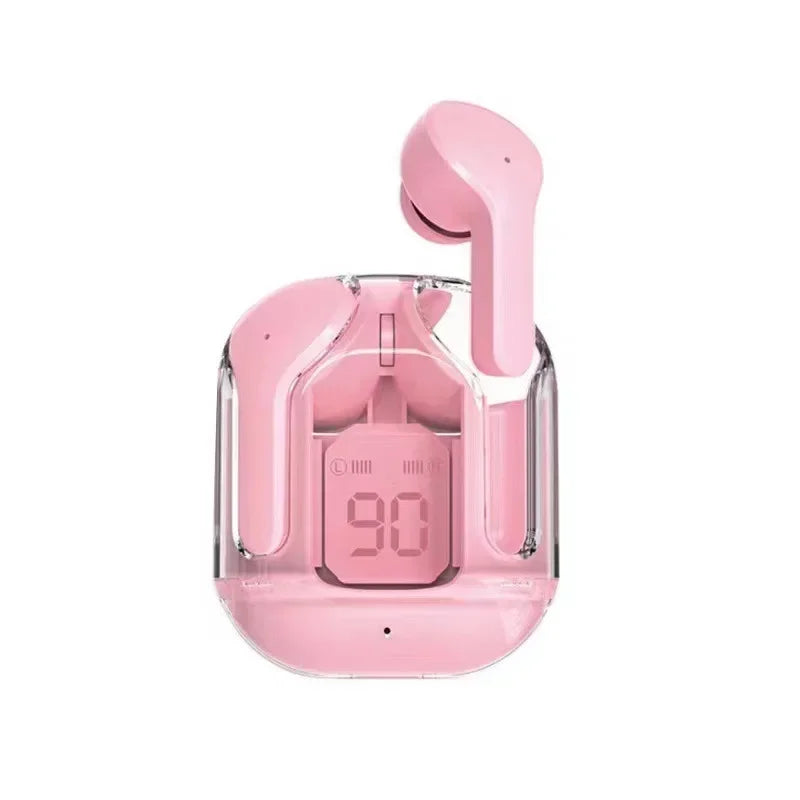 TWS Earphones Noise Cancelling HiFi Transparent Charging Case