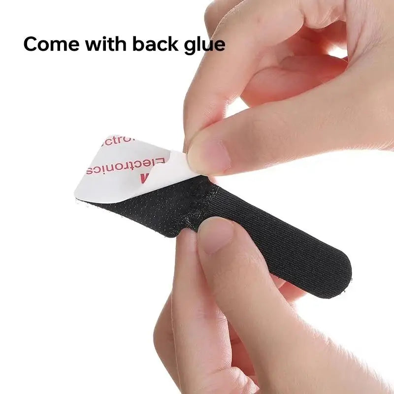 Reusable Cable Ties 20pcs Self-Adhesive Desk Cord Organizer