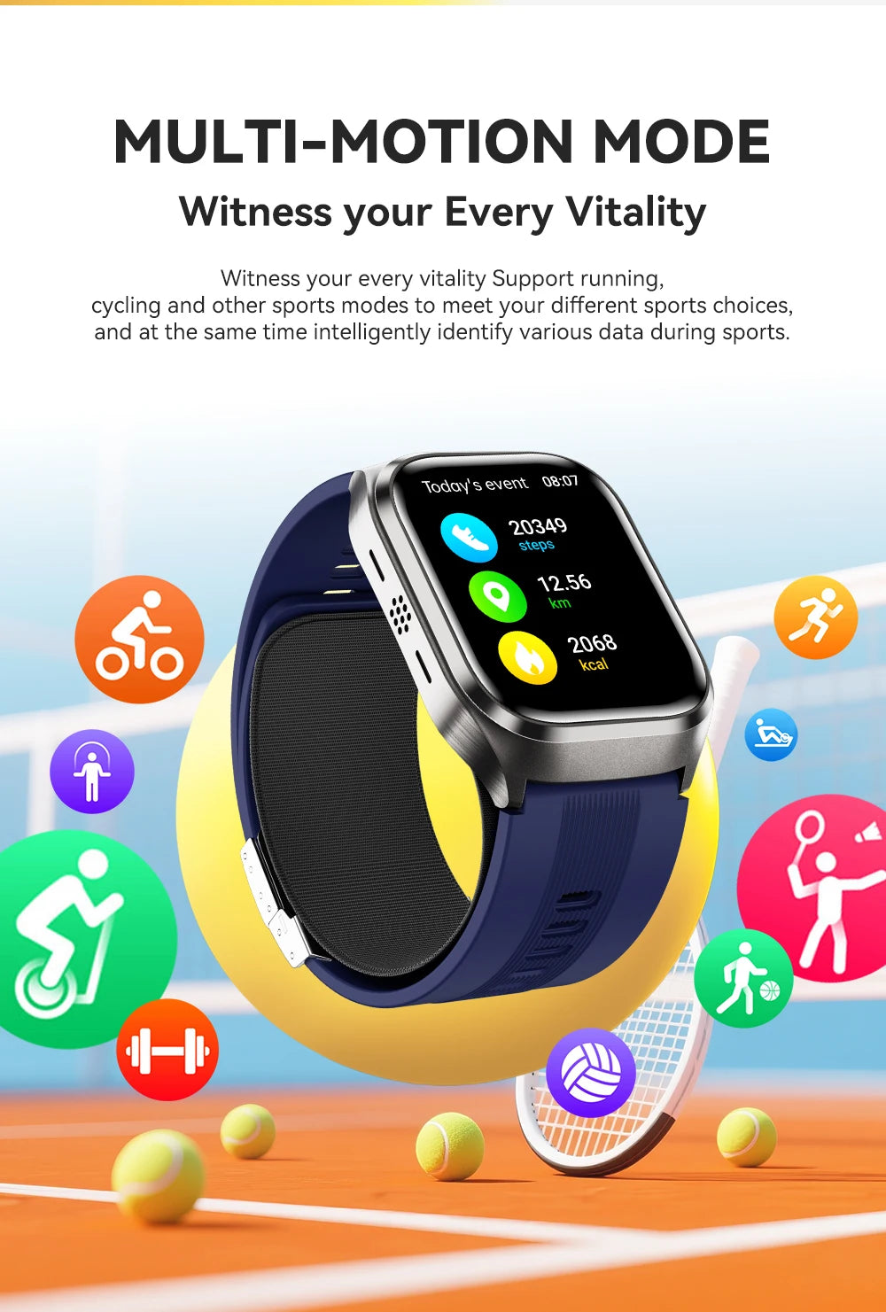 ECG+PPG Airbag Smart Watch