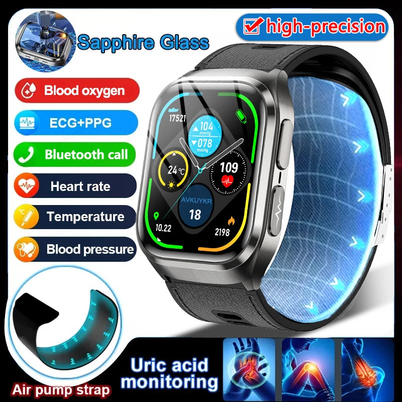 Airbag ECG Smart Watch with NFC