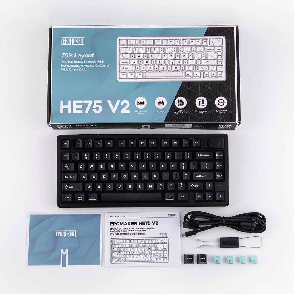 EPOMAKER HE75 V2 75% Hall Effect Wireless Gaming Keyboard