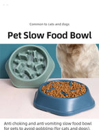 Anti-Choking Slow Feeder Bowl for Dogs & Cats
