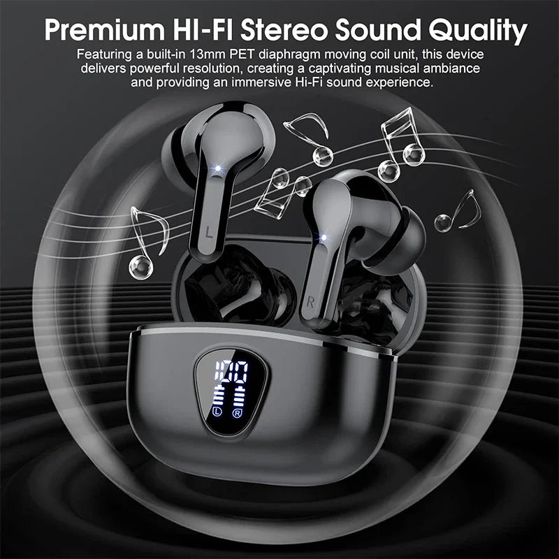 Wireless Earbuds Bluetooth 5.3 ENC Noise Cancelling 48H IP7