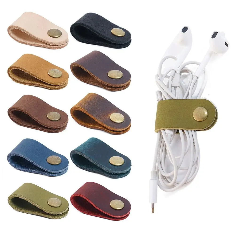 Leather Cord Organizer & Cable Winder