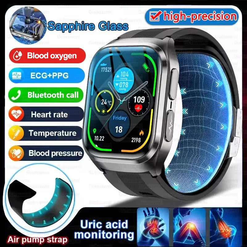 Airbag ECG Smart Watch with NFC