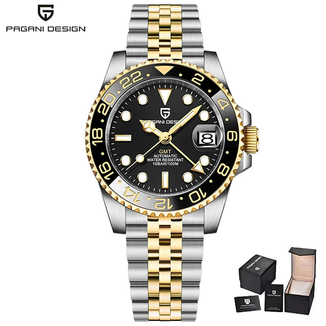 PAGANI DESIGN PD-1662 Men's GMT Automatic Watch