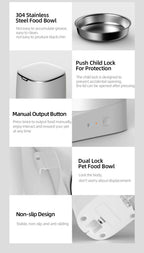 ROJECO WiFi Smart Double Cat Feeder
