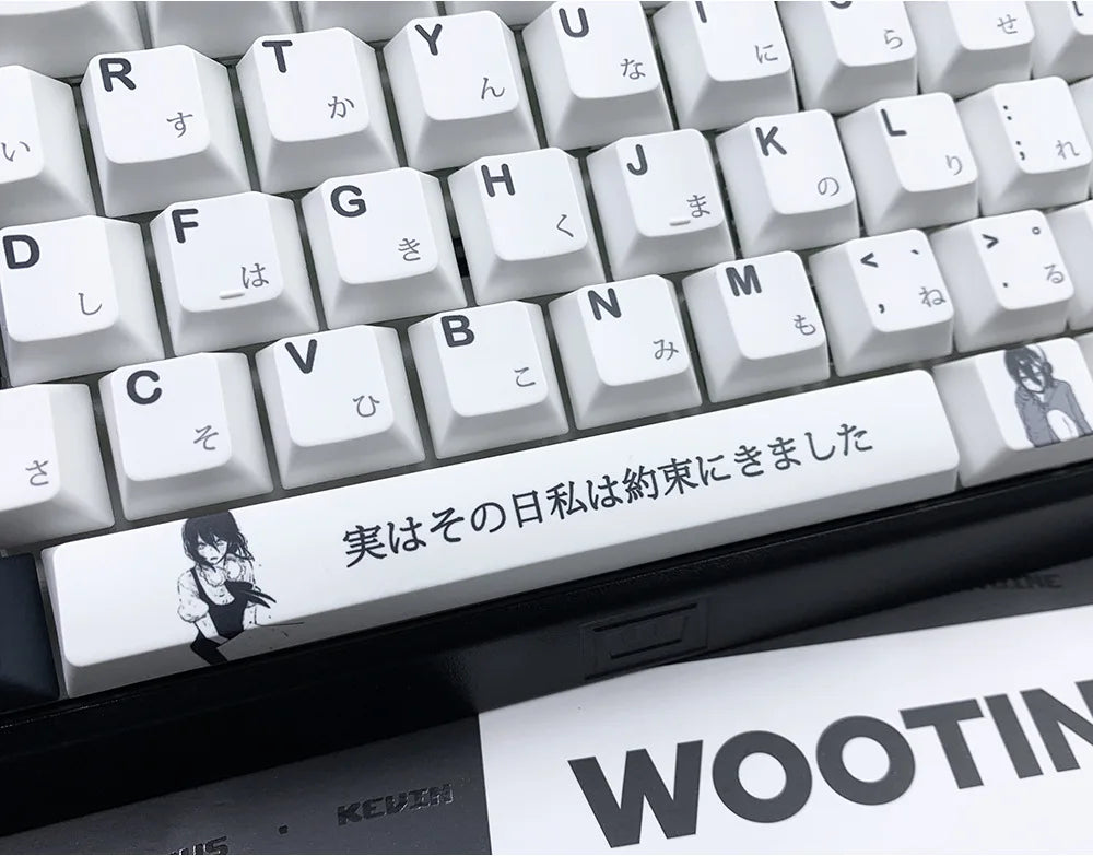 Chainsaw Man Anime PBT Keycaps for Mechanical Keyboard