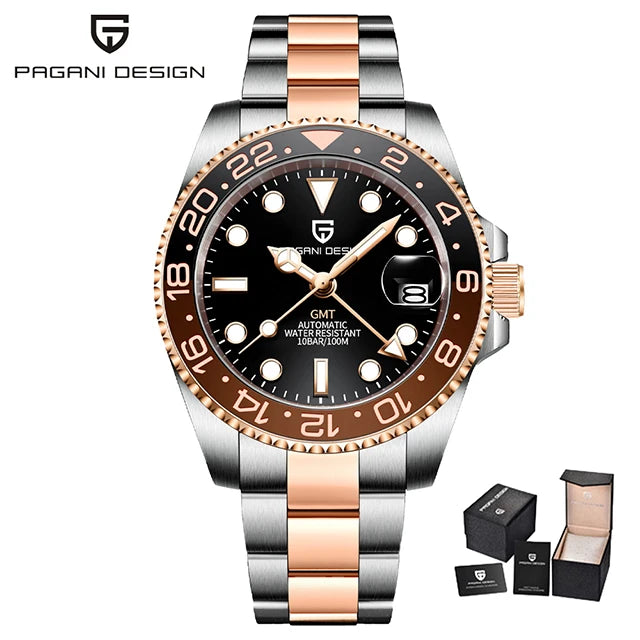 PAGANI DESIGN PD-1662 Men's GMT Automatic Watch
