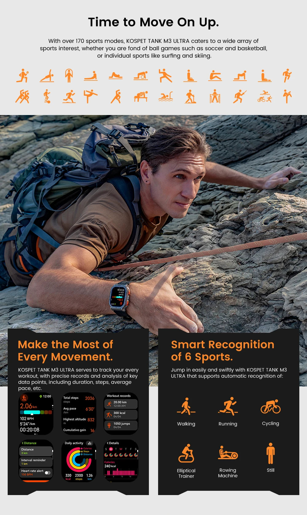 Stainless Steel GPS Smart Watch