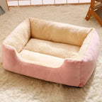 Cozy Cat & Dog Cushion Bed – Warm Winter Basket House