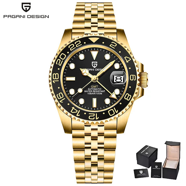 PAGANI DESIGN PD-1662 Men's GMT Automatic Watch