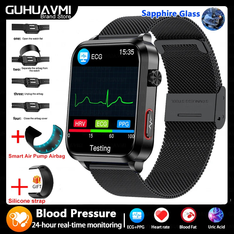 Air Pump Blood Pressure Smart Watch 2026