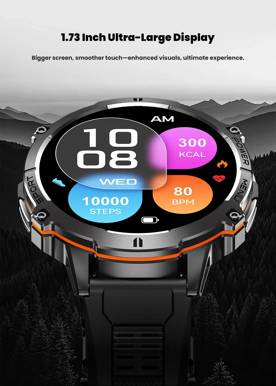 Large Battery Outdoor Smart Watch