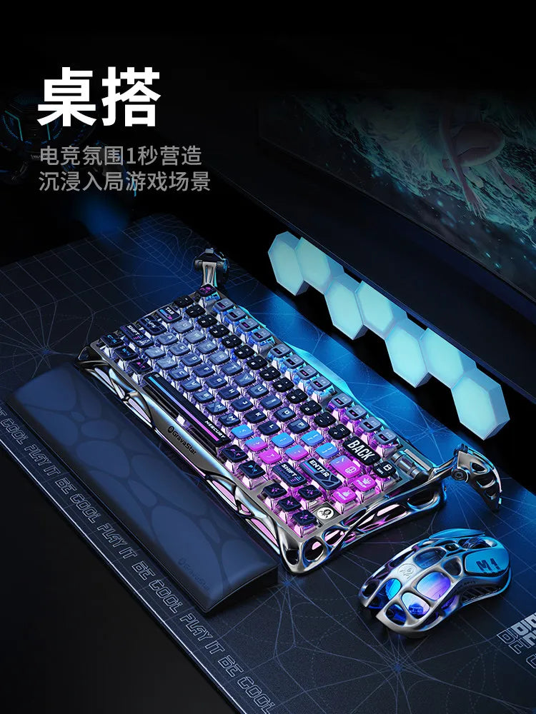 GravaStar K1 Breaking Cocoon Mechanical Keyboards Long Battery Life Custom Wireless Tri-Mode Gaming Keyboard PC Accessories Gift