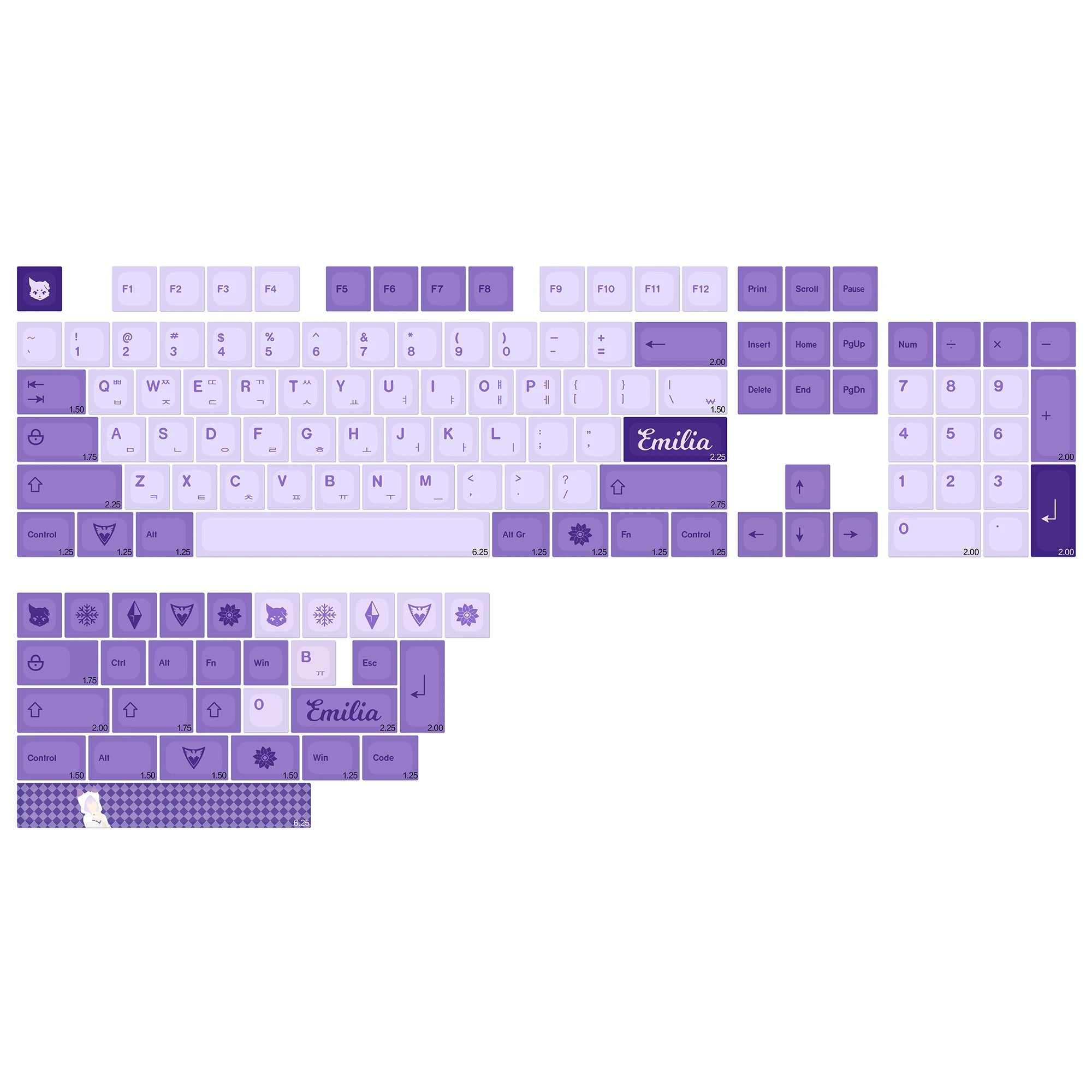 KBDiy Korean GMK Minimal KOA PBT Keycaps
