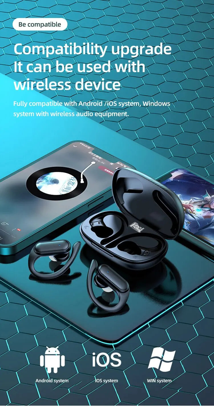 A520 Wireless Bluetooth Headset HD Stereo Touch Control
