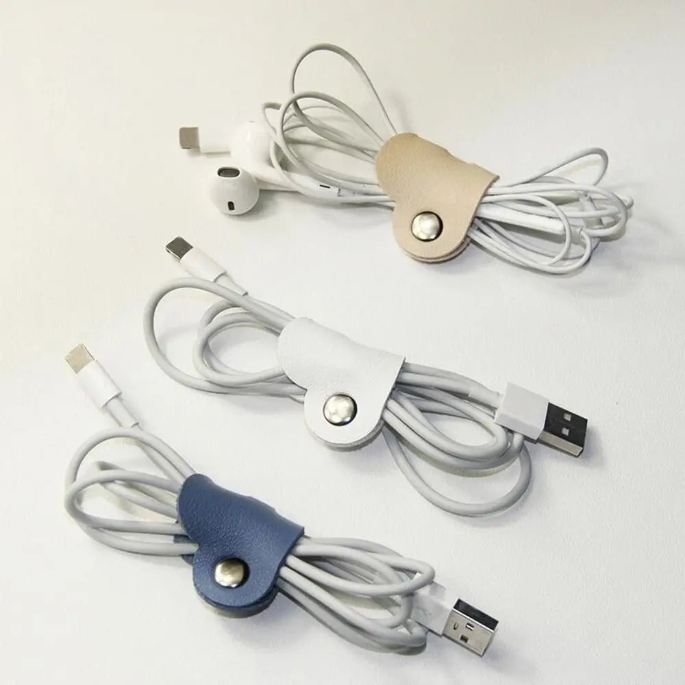 Leather Cable Winder & Cord Organizer