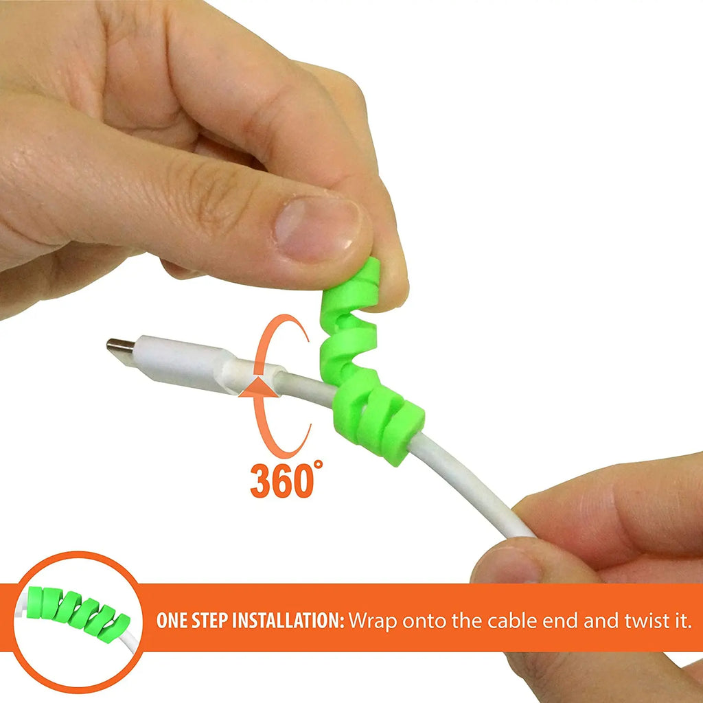Spiral Silicone Charging Cable Protector