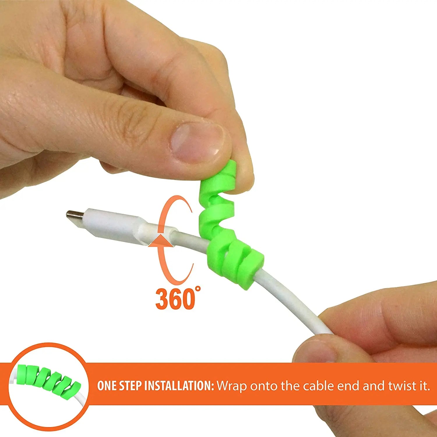 Spiral Silicone Charging Cable Protector