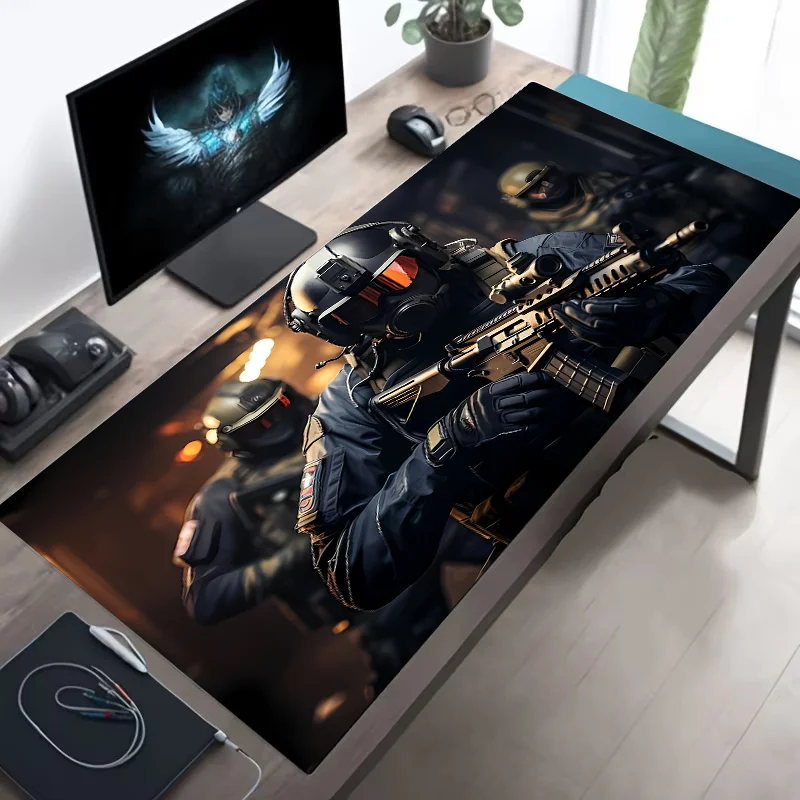 XXL Tactical Gaming Mouse Pad Non-Slip Stitched Edges