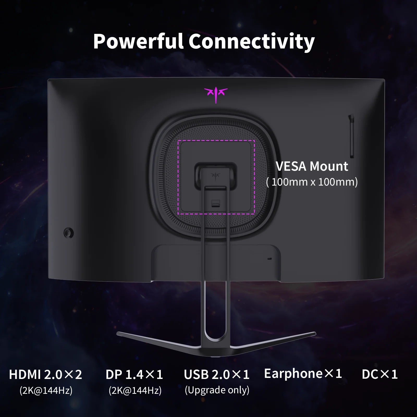 KTC H27S5C 27" Curved QHD 144Hz Gaming Monitor