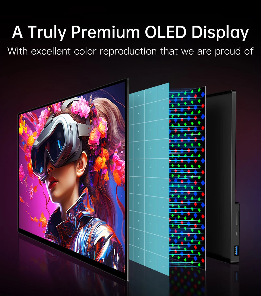 14" 4K OLED Portable Touchscreen Monitor with Stylus