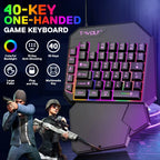 5-in-1 RGB Gaming Keyboard & Mouse Combo with Controller