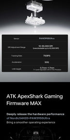 ATK Blazing Sky ZERO Ultralight Gaming Mouse 39g PAW3950 8KHz
