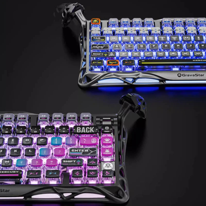 GravaStar K1 Breaking Cocoon Mechanical Keyboards Long Battery Life Custom Wireless Tri-Mode Gaming Keyboard PC Accessories Gift