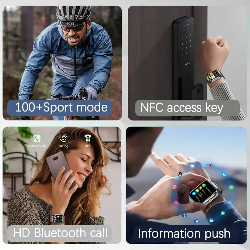 Airbag ECG Smart Watch with NFC
