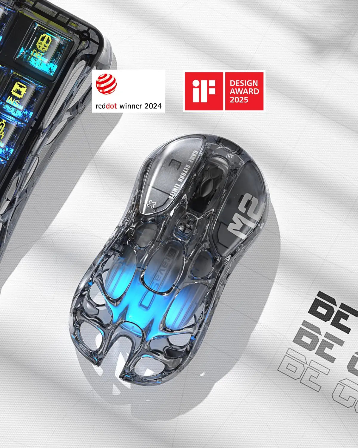 GravaStar Mercury M2 Wireless Gaming Mouse – 26000 DPI