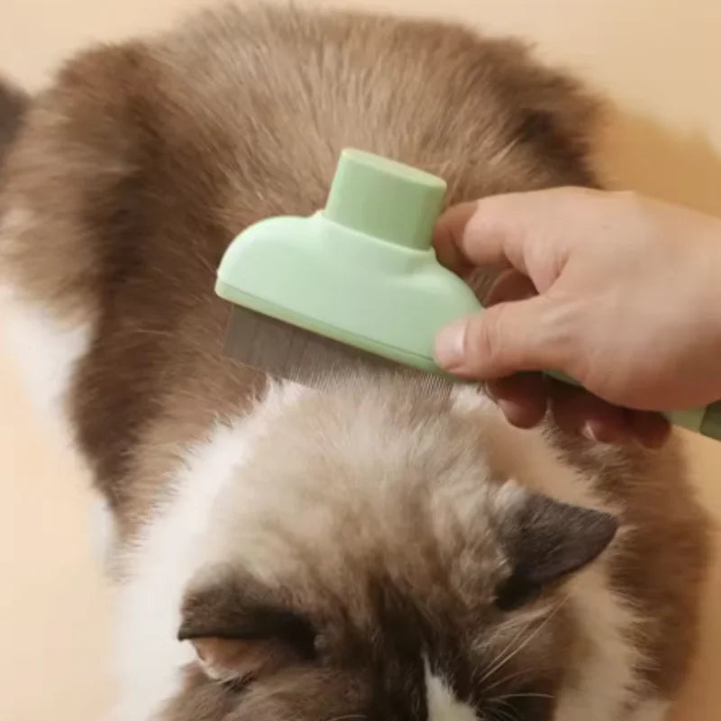 Self-Cleaning Pet Brush – Dog & Cat Grooming Comb
